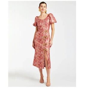 NWT MESTIZA NEW YORK Pia Jacquard Midi Dress